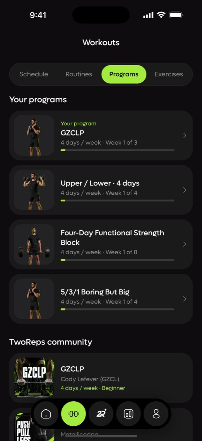 Your programs and the community list