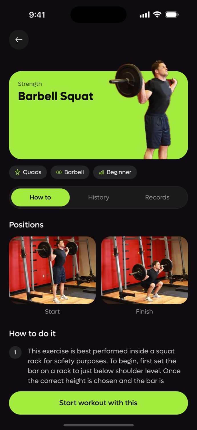 The barbell squat: positions and how to do it