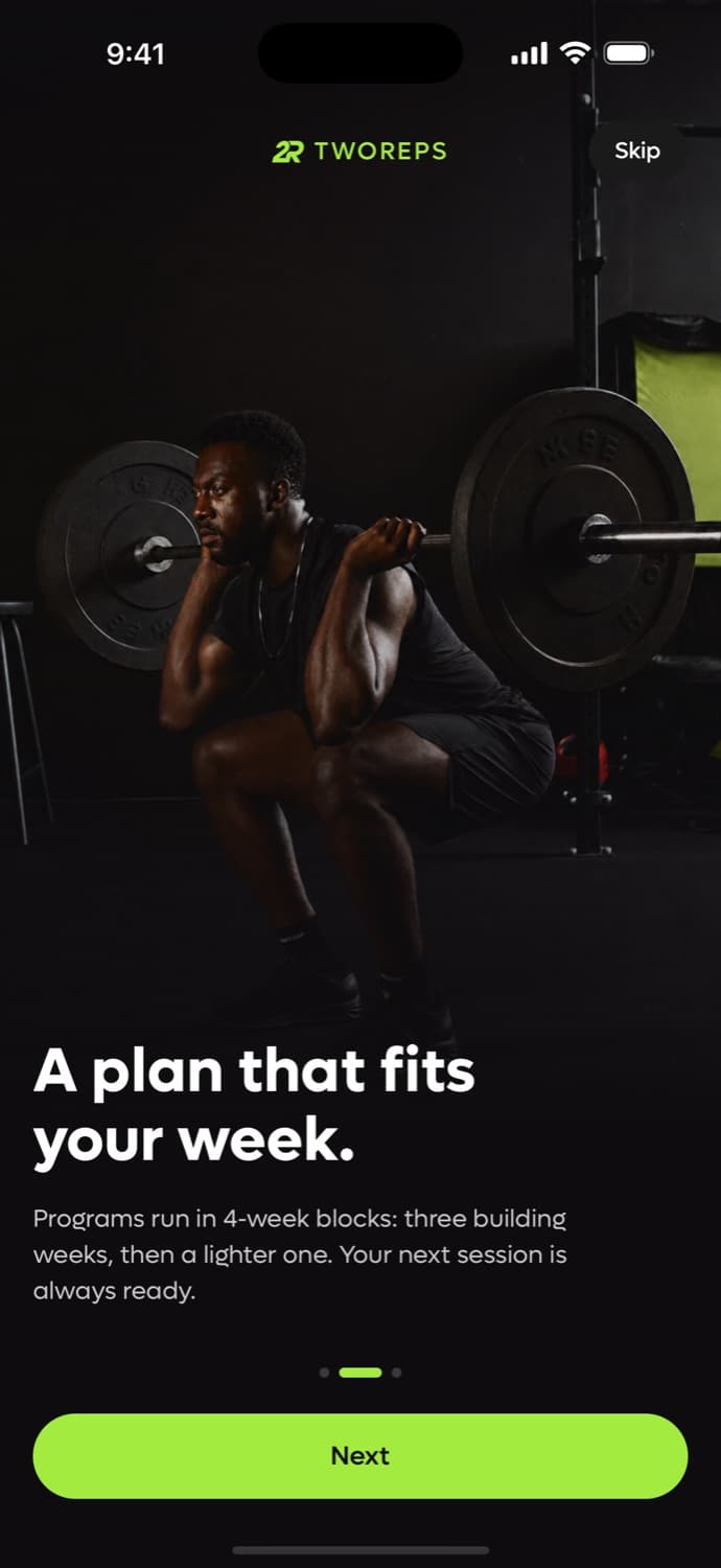 Welcome: a plan that fits your week